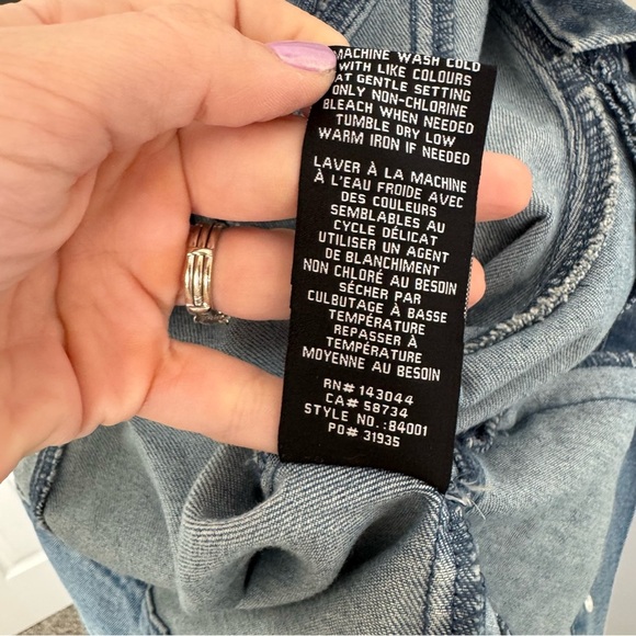 NWT Bagatelle Blue Denim Jacket with Gray Hood - Picture 9 of 10